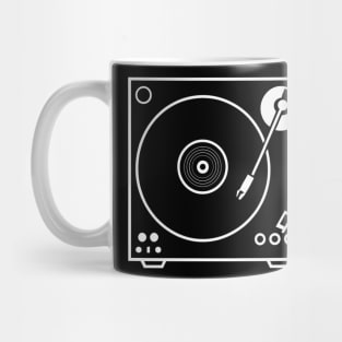 Space DJ T-Shirt - Solar System Retro Turntable EDM Mug